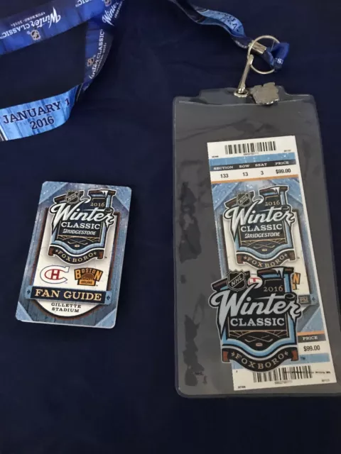 2016 NHL Winter Classic Game Logo Jersey French Patch Foxboro (Boston Bruins  vs. Montreal Canadiens) 