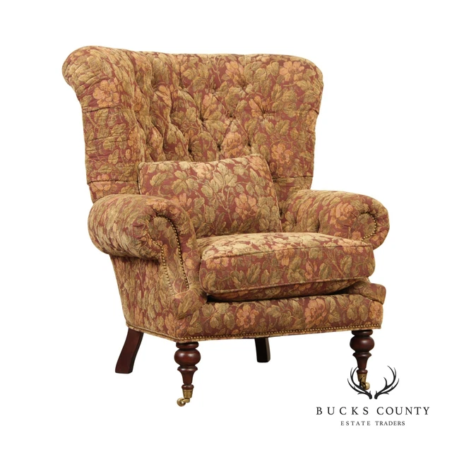 E.J. Victor Tufted 'Kensington' Wing Chair E.J. Victor Tufted 'Kensington' Wing Chair