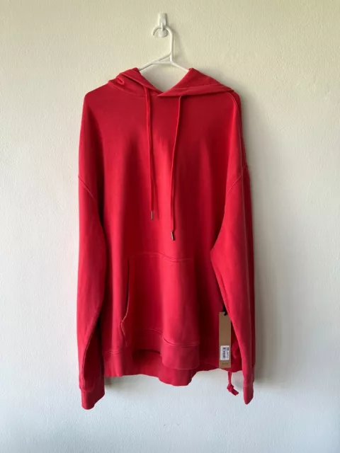 new Ksubi mens jumper hoodie biggie oversized 4x4 red extra extra large 2xl xxl