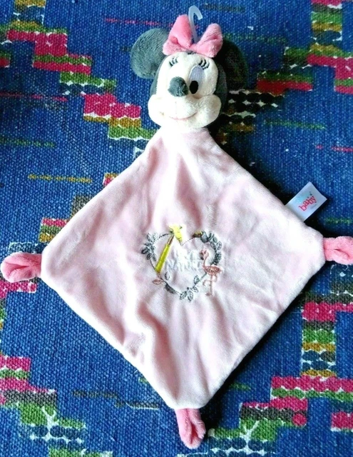 Fn/ Doudou Plat Disney Nicotoy Minnie Rose Love Nature Coeur Flamand Neuf