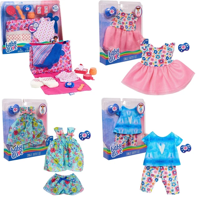 Baby Alive New Mommy Kit Single Outfit Set Floral Dress for Baby Doll New Toy