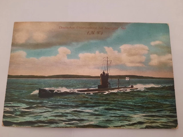 AK DEUTSCHES UNTERSEEBOOT U 9 U Boot Feldpost Cuxhaven 1914 EUR 1,50