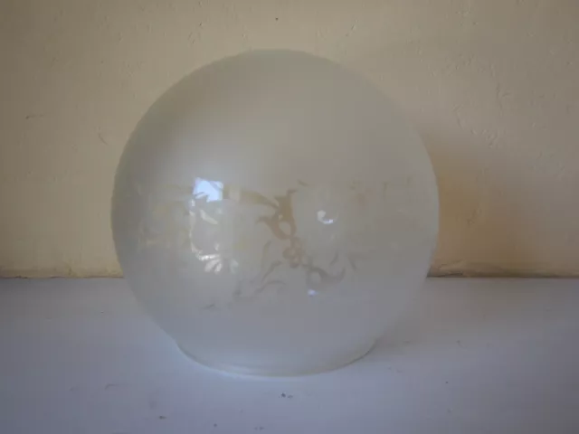 globe en verre serigraphié pour lustre ,appliques,lampe