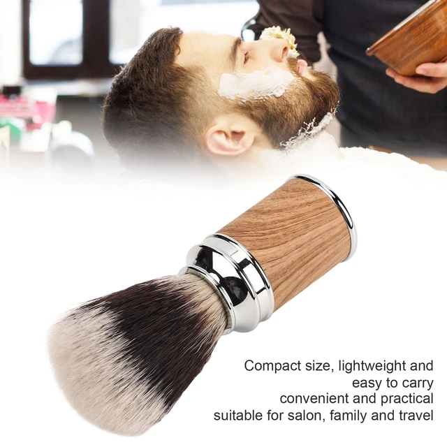 Spazzola da barba ingrossamento morbido schiuma asciugatura rapida facile pulizia spazzola da barba portatile