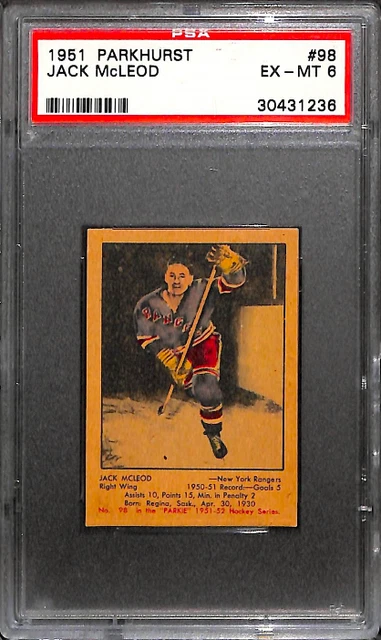 1951 PARKHURST #98 JACK McLEOD PSA 6 30431236
