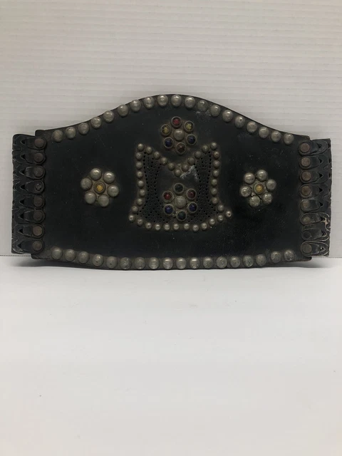 Vintage Rare Leather Motorcycle Kidney Belt Antique