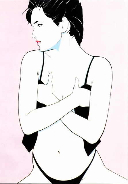 12" x 9" single print - from 1985 Patrick Nagel hardback book - Vintage t