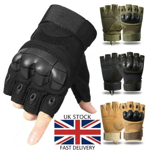 Half finger Tactical Protective Hard Knuckle Shooting Paintball Airsoft