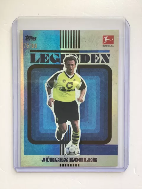 Topps Lothar Matthaus Platin 2023-2024 Jurgen Kohler Parallel 75/99