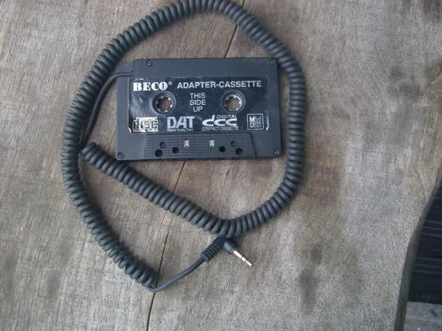 BECO Adapter-Kasette Auto-Radio AUX Kasetten-Adapter Tape Handy MP3 MP4 CD MD ..