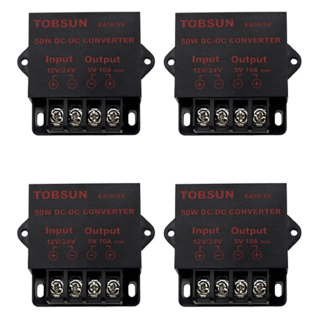 4X 24 /12V Bis 5V 10A 50W Auto LED Werbebildschirm Netzteil Stromrichter DC5840