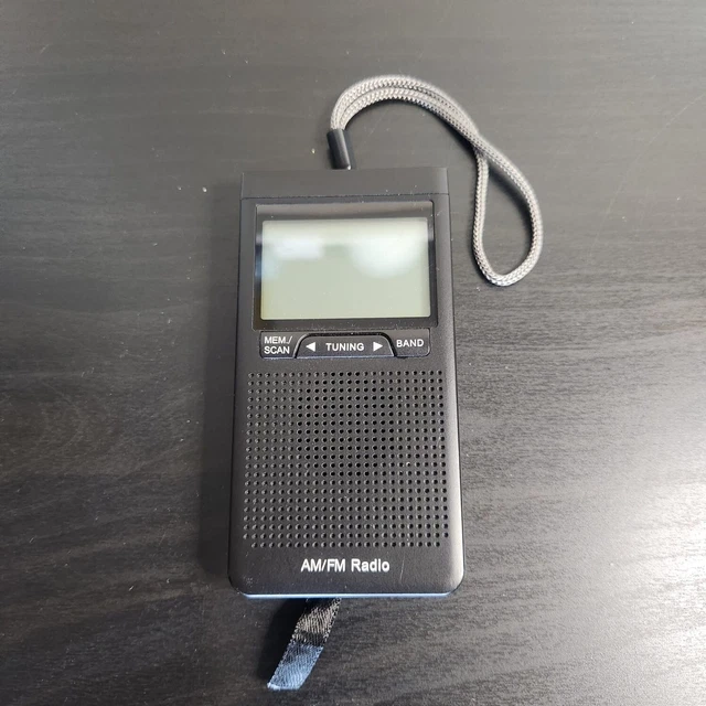 PORTABLE AM/FM WEATHER Radio Battery Operated Transistor Radio ( 2 AA