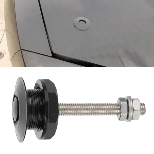 Car Black Hood Pins Lock Clip Push Button Kit Car Modified Accessory