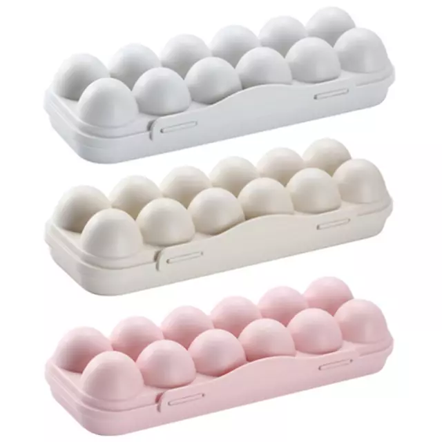 Portable Plastic Anti-Breaking 12 Eggs Holder Outdoor BBQ Egg Storage Tray Box