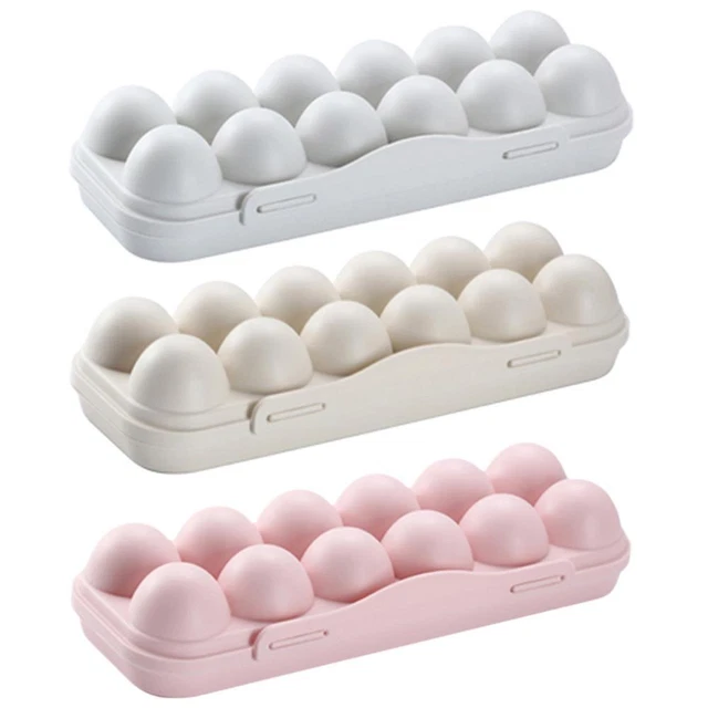 Portable Plastic Anti-Breaking 12 Eggs Holder Outdoor BBQ Egg Storage Tray Box