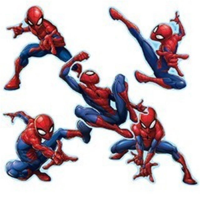 Spider-Man Stickers X 5 - Glow In The Dark Stickers Birthday Party - Foto 8