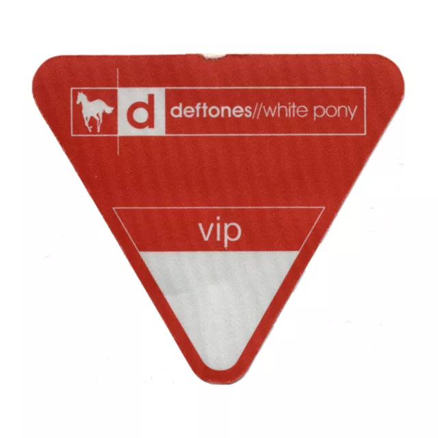 Deftones 2000 White Pony concert tour VIP Backstage Pass