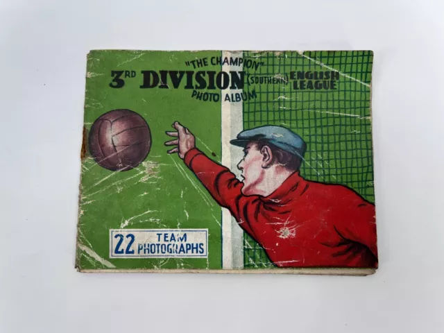 Vintage 1930 The Champion Football Team Photos Album 3rd Division English League