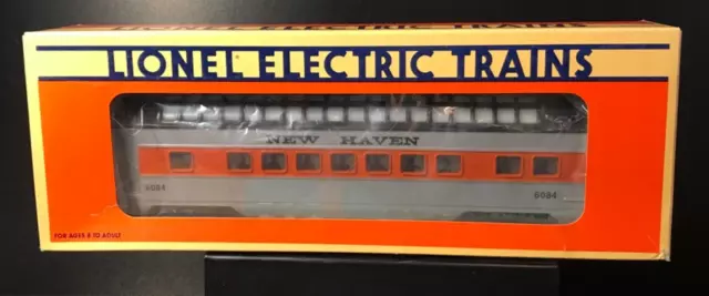 Lionel New Haven Full Vista Dome Lighted Passenger Car 6-16084 - O Gauge Train