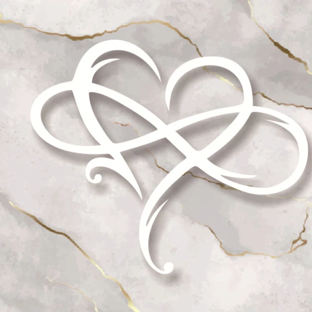 Eternal Love Metal Infinite Heart Art Home Interior Wall Hanging Sign Decoration