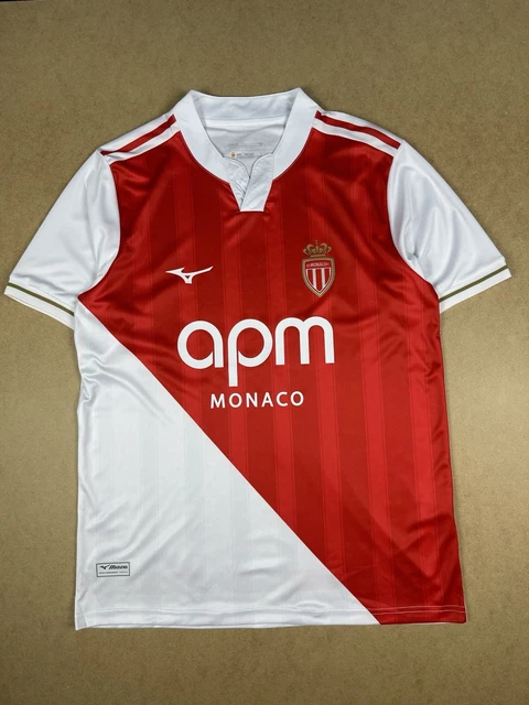 Maillot De Gardien AS Monaco Vintage 90s - Porté En Match - XL Taille 56 - Adidas - État Neuf Sans Défaut