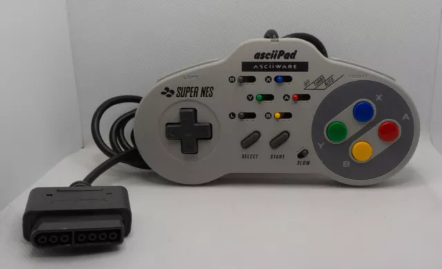 Manette asciiPad SNES (AsciiWare) pour Super Nintendo Prête à jouer !