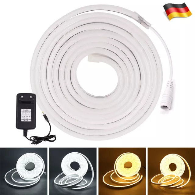 12V 2835 Neon LED Strip Streifen Flex Lichtschlauch Wasserdicht Außenbeleuchtung