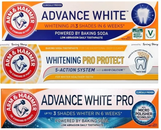 Arm & Hammer ADVANCE White PRO/Extreme MicroPolish/Whitening Protect Toothpaste