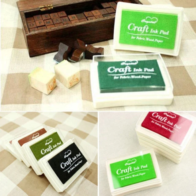 chic etikett multi - farbe auf öl basierenden craft - netz tinte aus stempel