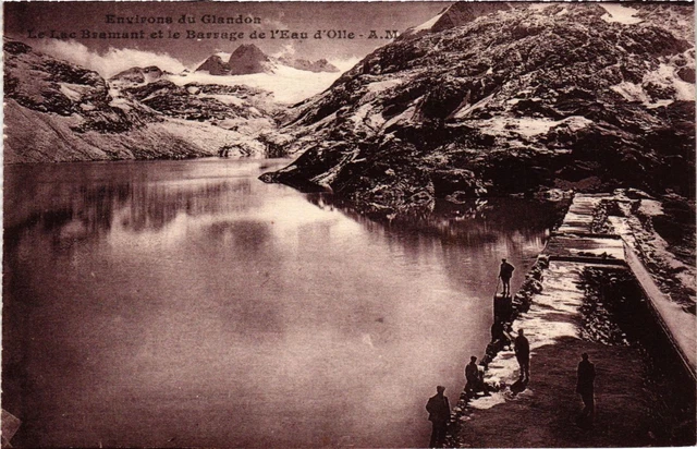 CPA AK Env. du GLANDON - Le Lac Bramant et le Barrage de l'Eau d'Olle (651398)