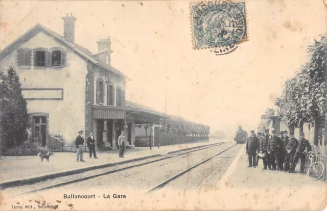 Cpa 91 Ballancourt / La Gare / Train