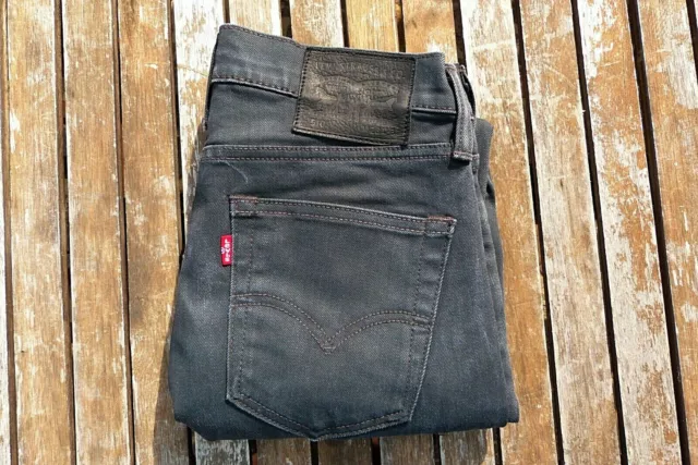 Levis 510 Jeans Noir Femme Coupure Droit en Jeans W 28 Ll. 32