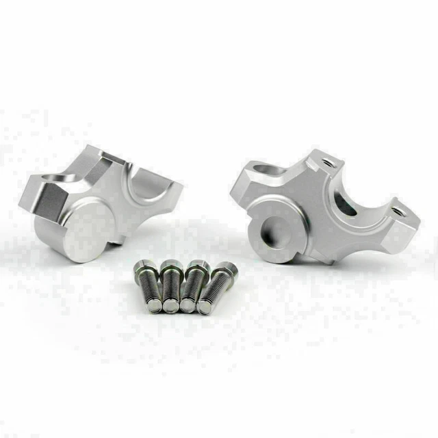 15mm Riser Handlebar Higher Extend Adapter Fit Yamaha MT-09 FZ-09/XSR900 Silver