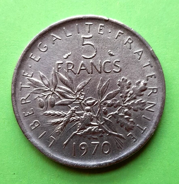 PIECE de 5 FRANCS - ANNEE 1970 - SEMEUSE - NICKEL - TBE