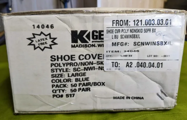 KGear Non Skid Shoe Covers - 100 Piece Shoe Covers