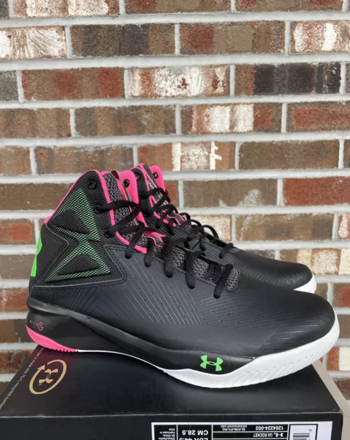 New Mens Under Armour Rocket Bel-Air Black Size 10.5 1264224-002