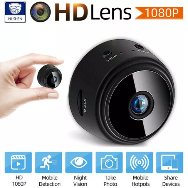 1080P HD Wireless MINI WiFi Indoor Outdoor IP Camera Magnetic Cam  Home Security