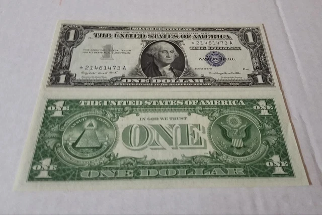 1957 $1 Silver Certificate | High Grade | Blue Seal | STAR Note | Free Shipping