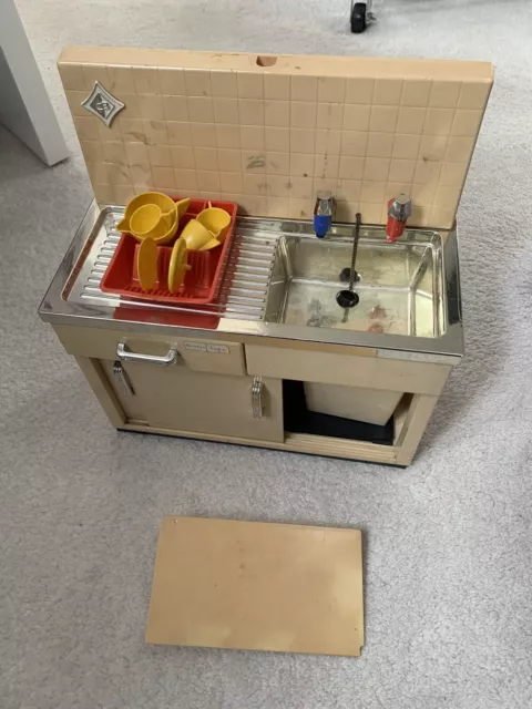 VINTAGE TOY SINK Kitchen Unit 1970’s CASDON