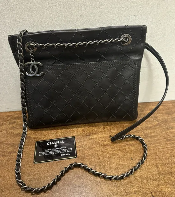 AUTHENTIC CHANEL BLACK 31 Rue Cambon Crossbody Bag - RARE