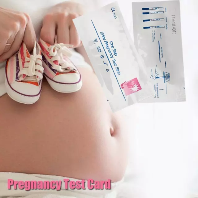 1-100 piezas tiras reactivas de embarazo temprano HCG orina kits de prueba paso midstream O6E6