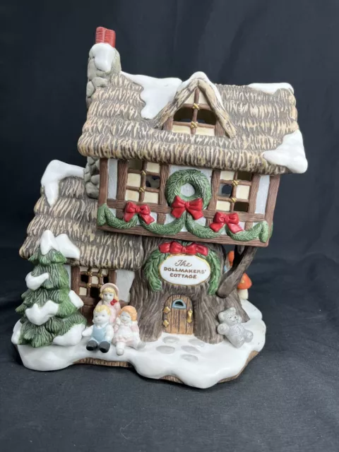 Fitz & Floyd Enchanted Forest Collection Dollmakers Cottage Holiday Hamlet 1993