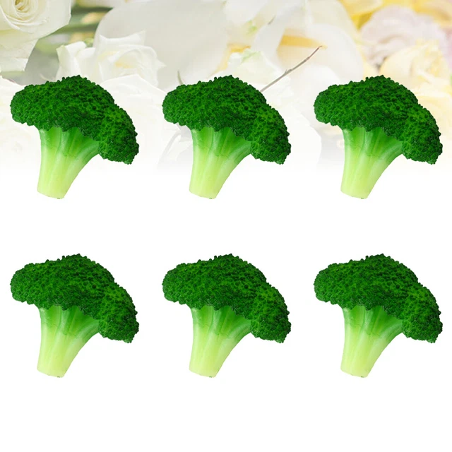2 PACK ARTIFICIAL Broccoli Decorative Vegetable Lifelike Models £19.19
