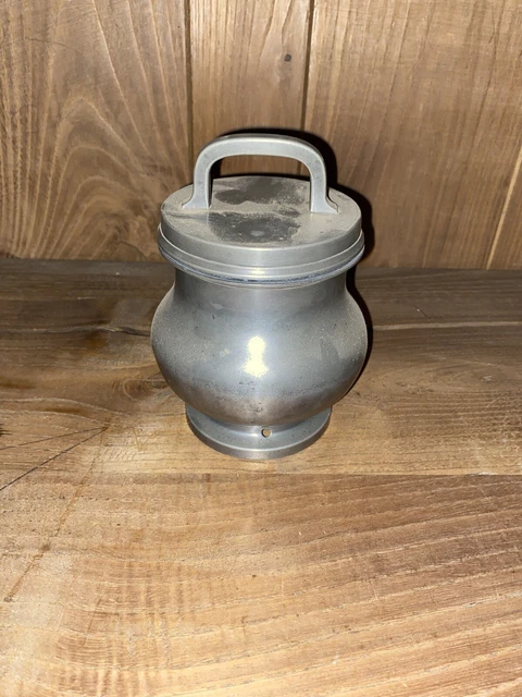 Ancien Pot à Bouillon du XIXe siècle avec Couvercle en étain