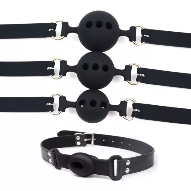 3 taglie silicone bocca aperta bavaglio bondage schiavo bocca orale bavaglio coppie bavaglio