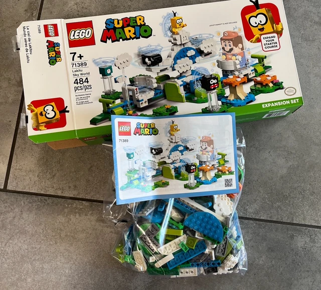 Lego Super Mario 71389 Lakitu Sky World Expansion Set Complete Box 
