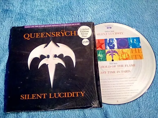 Queensryche. Silent Lucidity. 72438801698. 1992. Silver Disc. Die Cut. Ltd  Edit