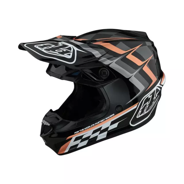 Troy Lee Designs Motocross Helm SE4 MIPS Polyacrylite Warped MX Enduro Offroad