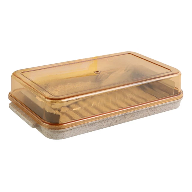 1 pz Home Fresh Box piatto burro quadrato burro scatola di stoccaggio (casuale