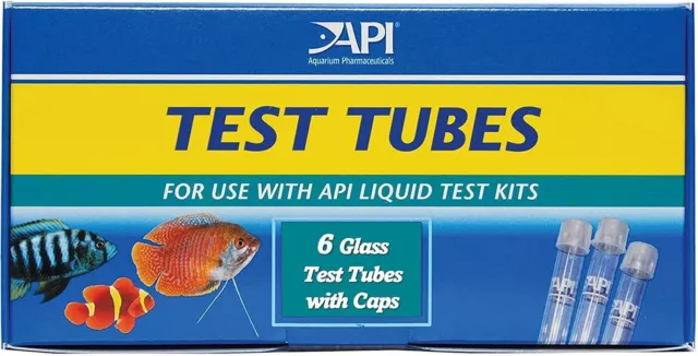 API Ersatz Reagenzgläser für Aquarium Test Kits 6er-Pack Paket